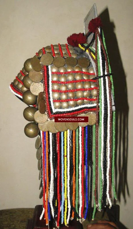 307 Vintage Akha Head Dress Signature of Identity