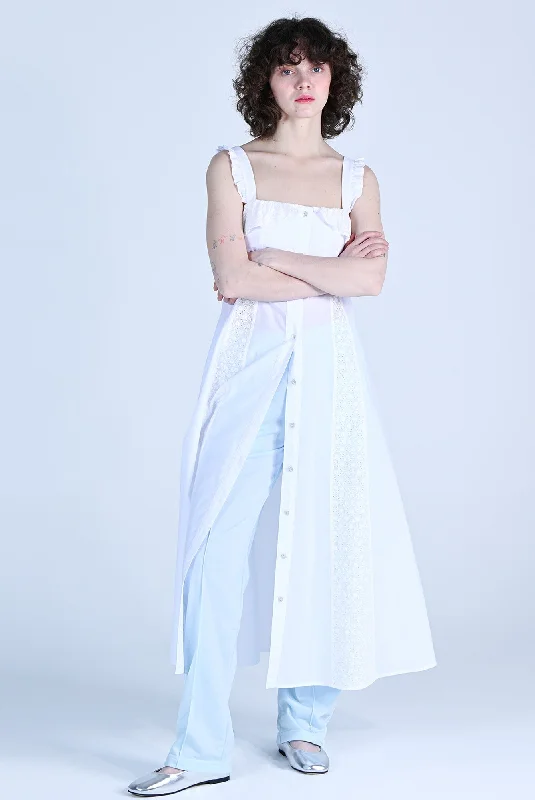 [WOVEMENT] SS 24 FRESH CREAM LAYER DRESS(WHITE) WBDSOP001WH