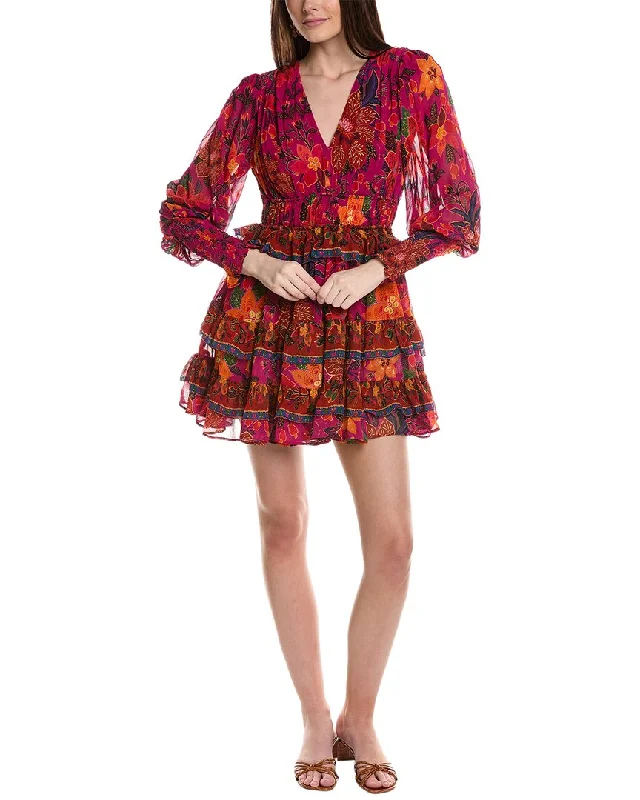 FARM Rio Tropical Tapestry Mini Dress