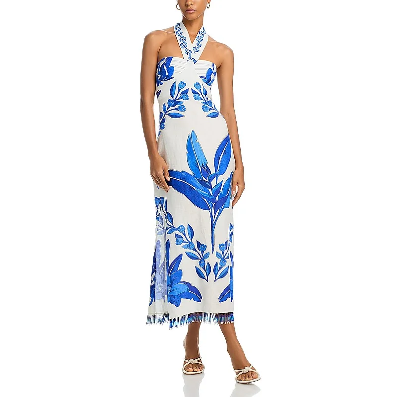 Womens Floral Casual Maxi Dress