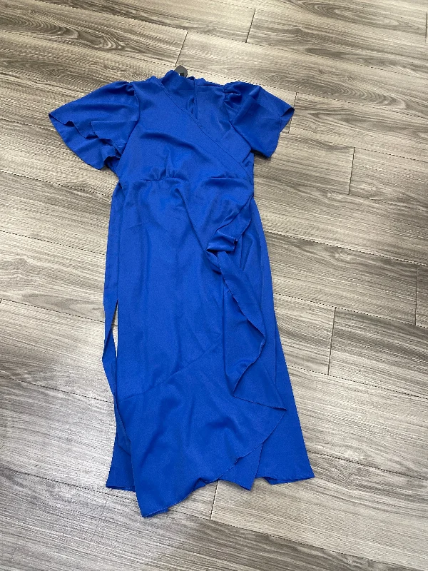 Dress Casual Midi By Shein In Blue, Size: 2x