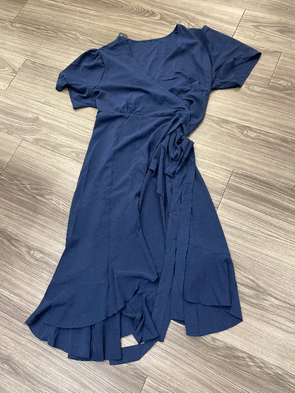 Dress Casual Midi By Shein In Navy, Size: 3x