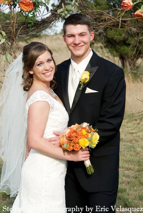 David's Bridal All Over Beaded Lace Trumpet Gown